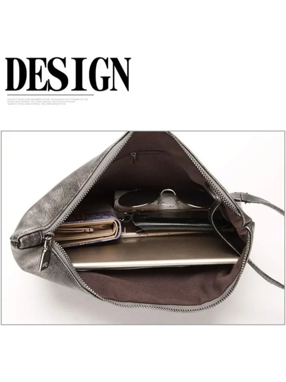 Women's Deep Blue Evening Clutch Purse Envelope Zipper Handbag Shoulder Bag